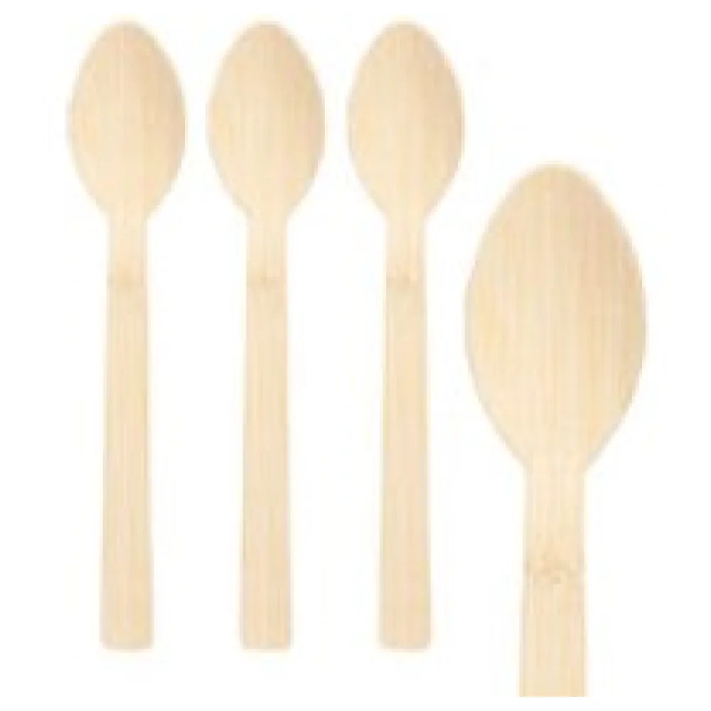 Löffel aus Bambus, 17cm, 100 Stk. – Bild 3