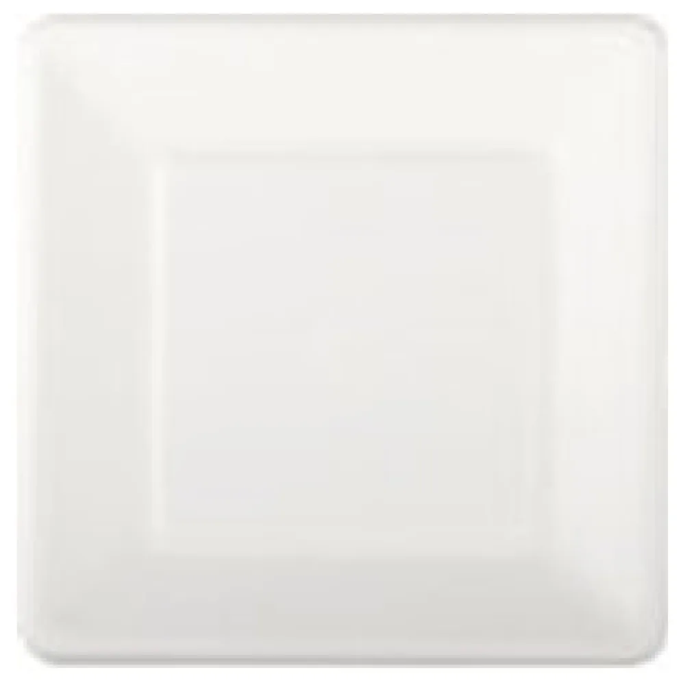 Teller aus Bagasse, naturweiß, quadratisch 16.5cm, 50Stk. – Bild 3