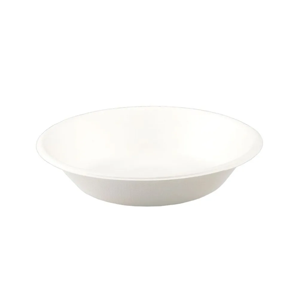 Schalen aus Bagasse, 800ml, naturweiß, rund O17cm, 50Stk. – Bild 2