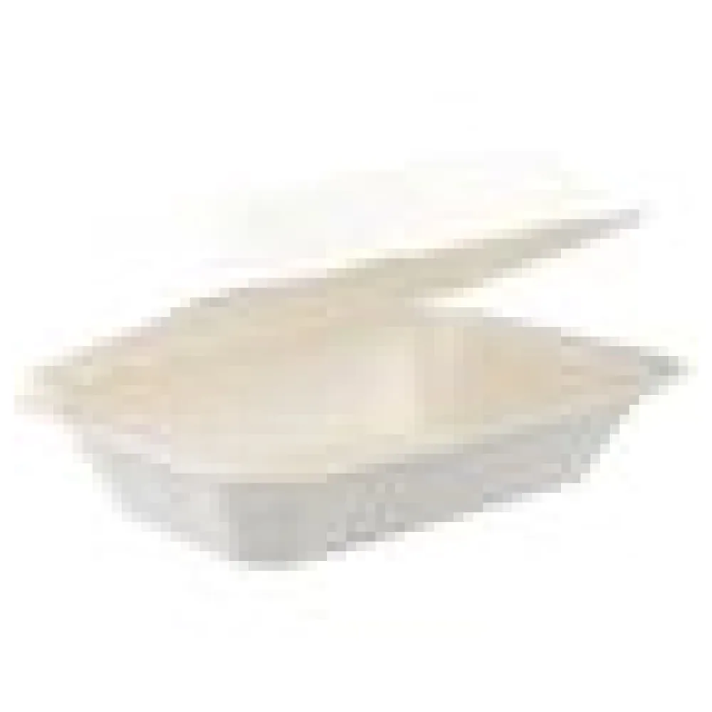 Menüboxen aus Bagasse, naturweiß, 23x15cm, 25Stk. – Bild 4