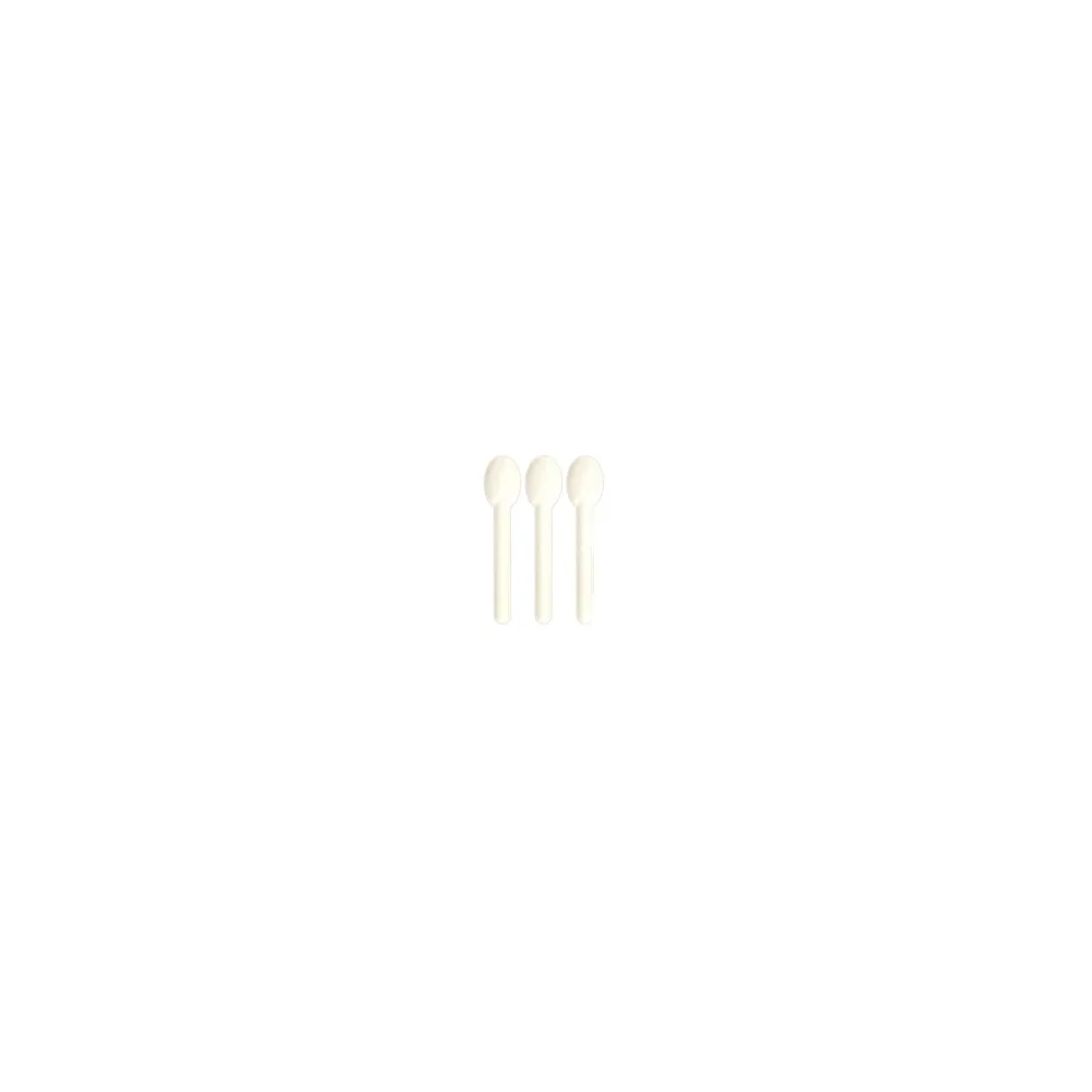 Löffel aus Bagasse, naturweiß, 15.5cm, 100Stk.