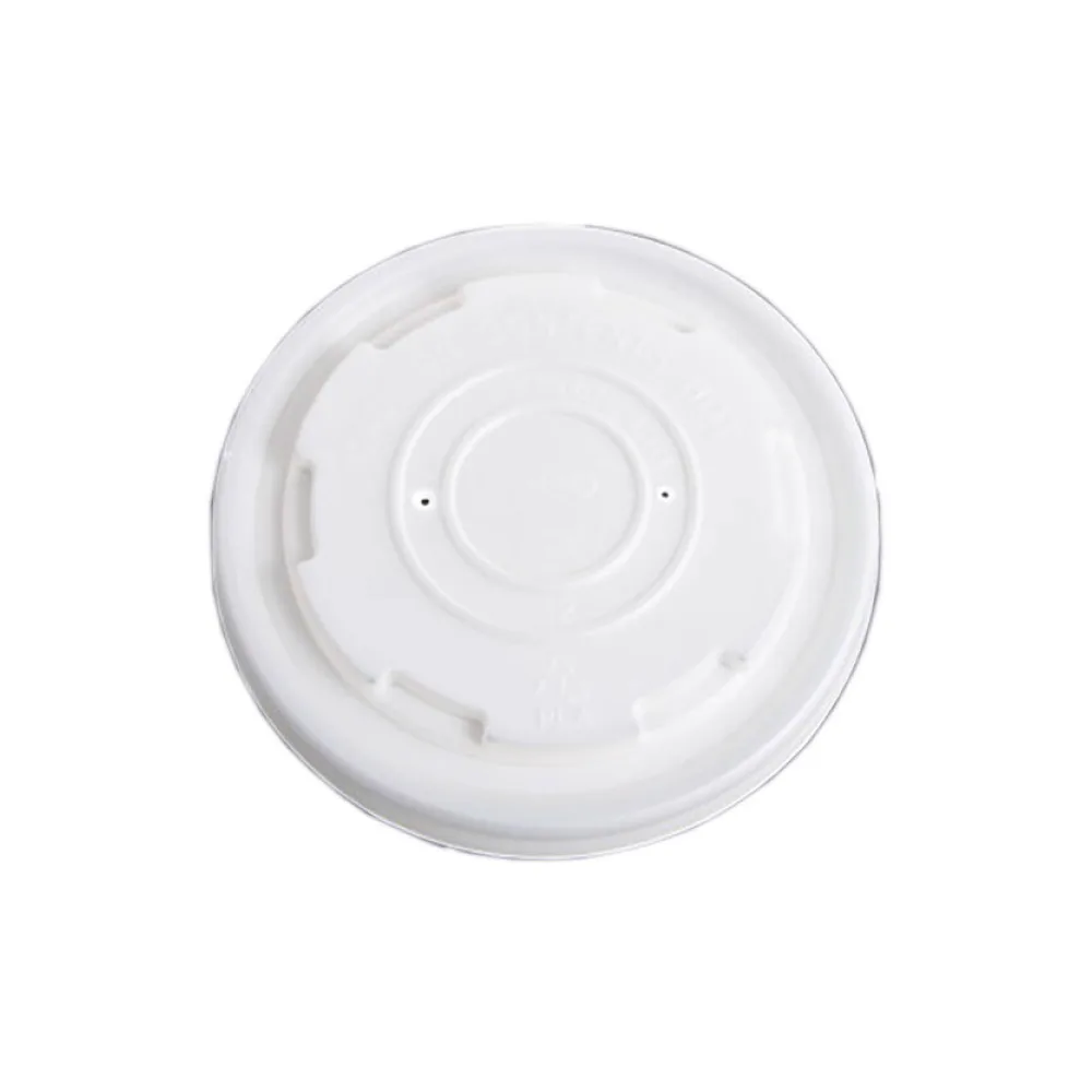 BIO Deckel für Suppenbecher und Eisbecher aus Biokunststoff cPLA O9cm, 50 Stk. – Bild 2