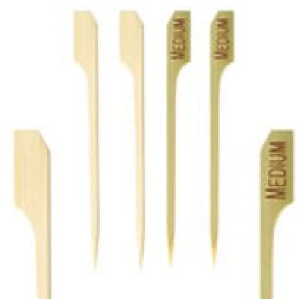 Steak Marker "MEDIUM" aus Bambus, 9cm, 250 Stk. – Bild 3