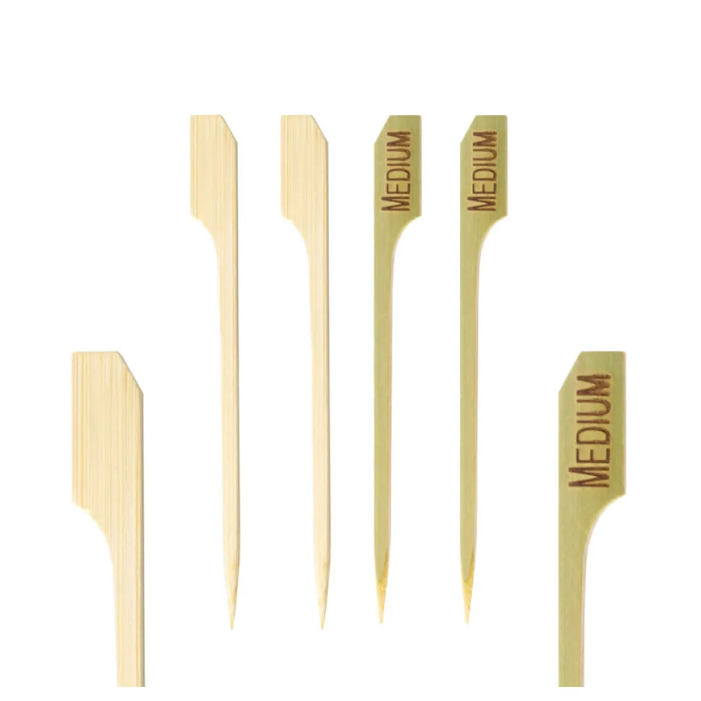 Steak Marker "MEDIUM" aus Bambus, 9cm, 250 Stk. – Bild 2