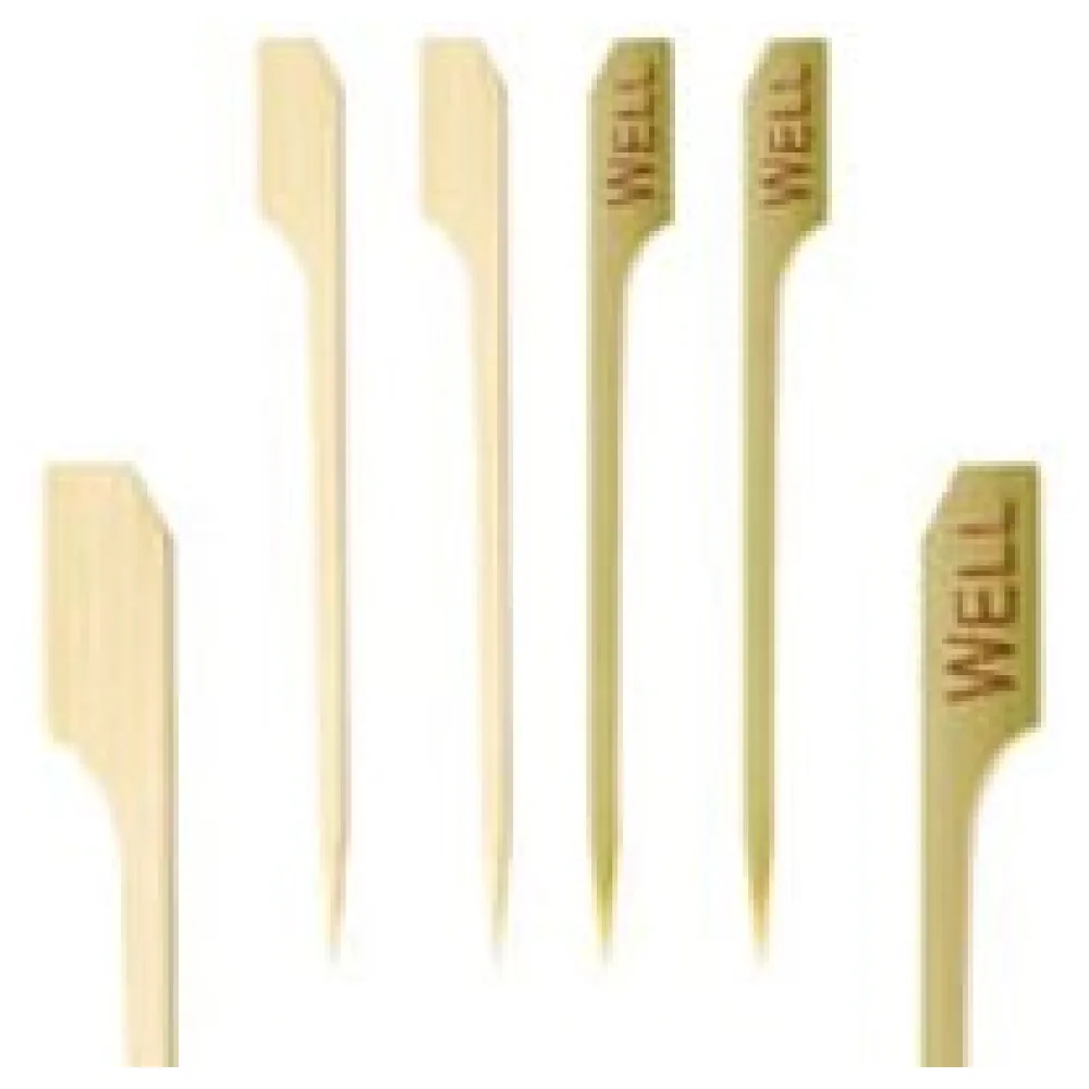 Steak Marker "WELL" aus Bambus, 9cm, 250 Stk. – Bild 3