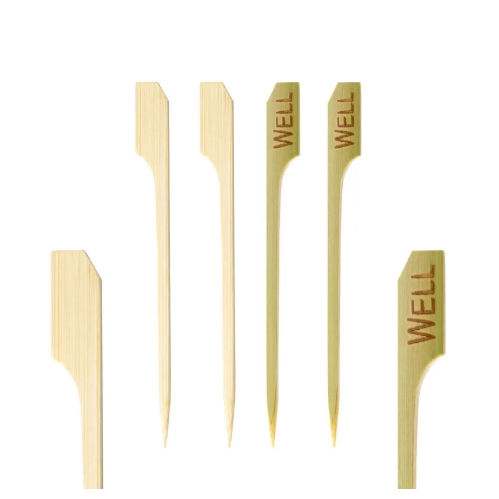 Steak Marker "WELL" aus Bambus, 9cm, 250 Stk. – Bild 2