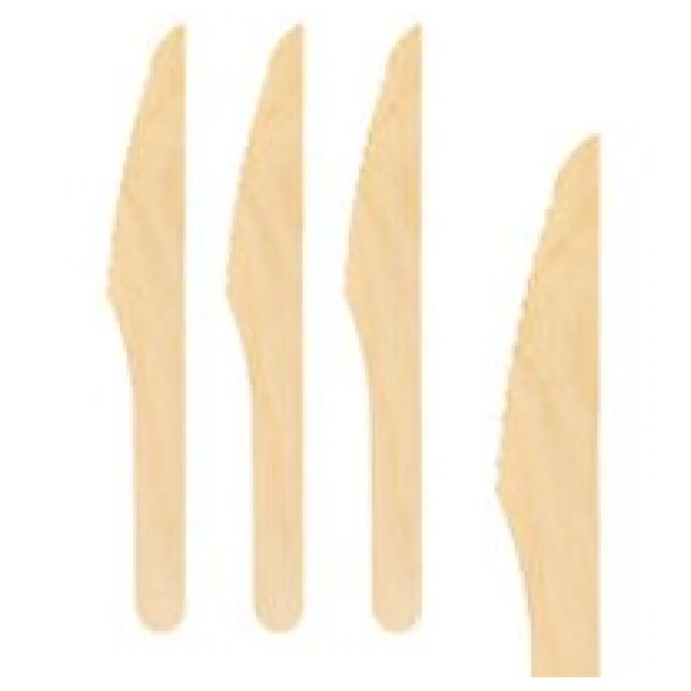 Messer aus Holz, 16cm, 100 Stk. – Bild 3