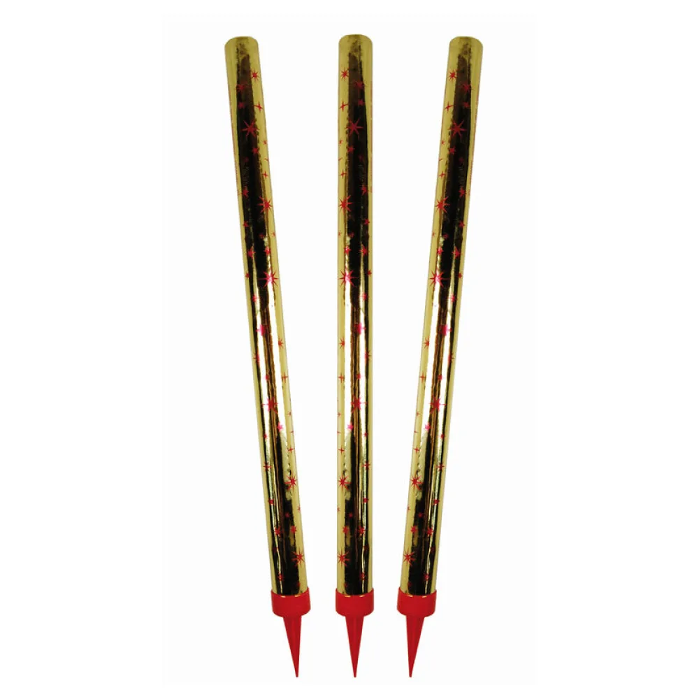 Torten- und Eisfeuerwerk, für Außen geeignet, 25cm, 4 Stk. – Bild 2