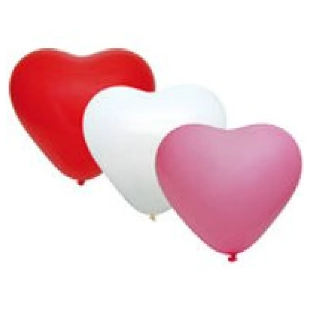 Luftballons "Herz", bunt, O25cm, 50 Stk. – Bild 3
