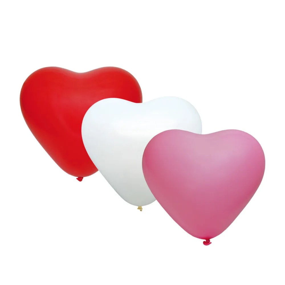 Luftballons "Herz", bunt, O25cm, 50 Stk. – Bild 2