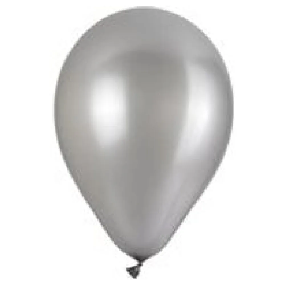Luftballons "Perlmutt", silber, O29cm, 50 Stk. – Bild 3