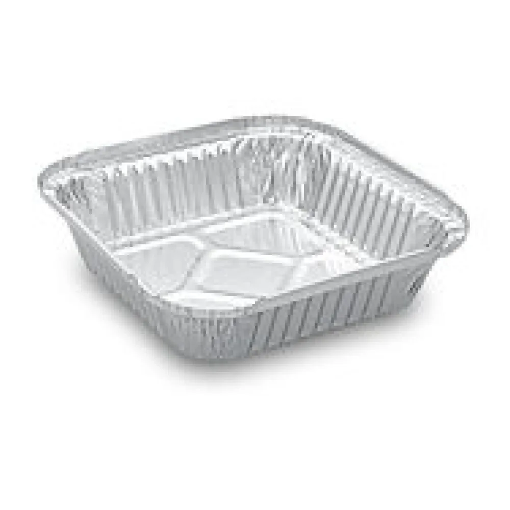 Alu-Servierschalen Menüschale 500ml 164x164x36mm, 100 Stk.