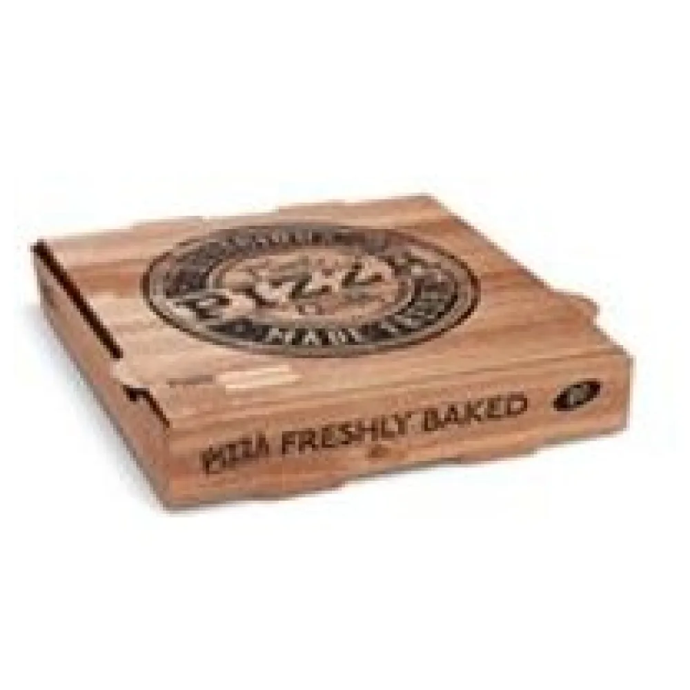 Pizzakarton aus Mikrowellpappe mit neutralem Motiv, 20 x 20 x 4 cm, 100 Stk. – Bild 3