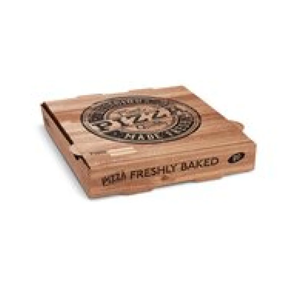 Pizzakarton aus Mikrowellpappe mit neutralem Motiv, 20 x 20 x 4 cm, 100 Stk.