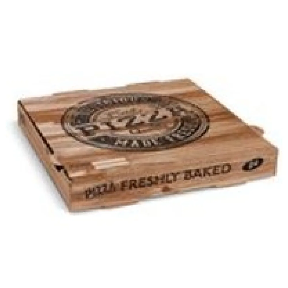 Pizzakarton aus Mikrowellpappe mit neutralem Motiv, 24 x 24 x 4 cm, 100 Stk. – Bild 3