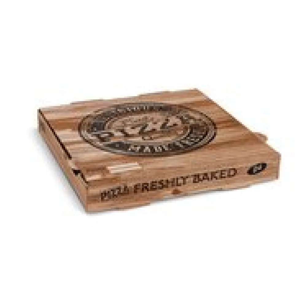 Pizzakarton aus Mikrowellpappe mit neutralem Motiv, 24 x 24 x 4 cm, 100 Stk.