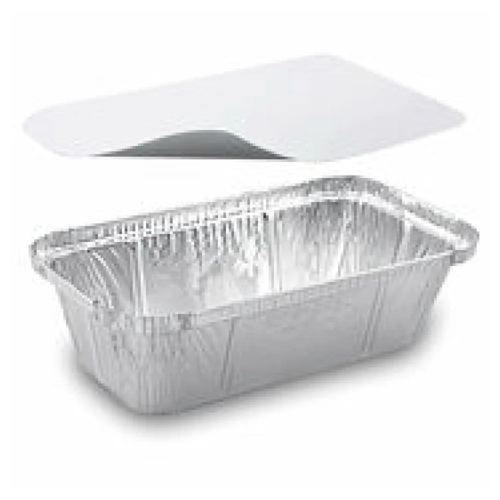 Alu-Servierschalen Menüschale inkl Deckel 690ml 201x109x49mm, 5 Stk.
