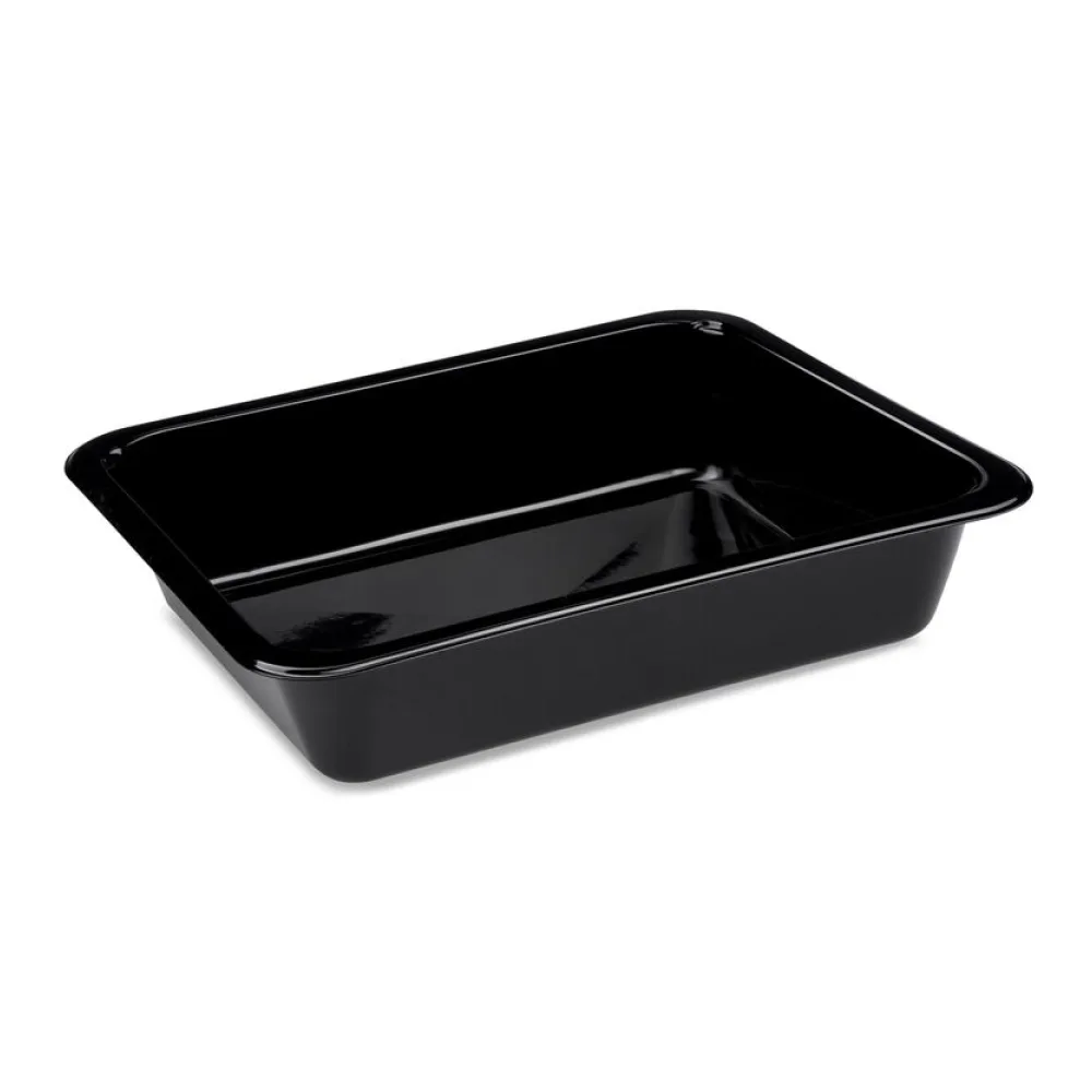 Menüschalen ungeteilt extra stark 227x 178x 49mm schwarz 1330ml, 50 Stk. – Bild 2