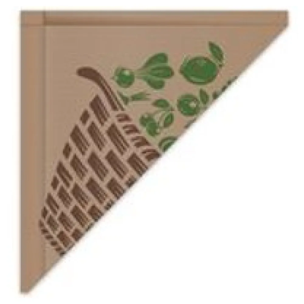 Spitztüten braun gefädelt 31x31cm 750gr. bedruckt, 1000 Stk. – Bild 3