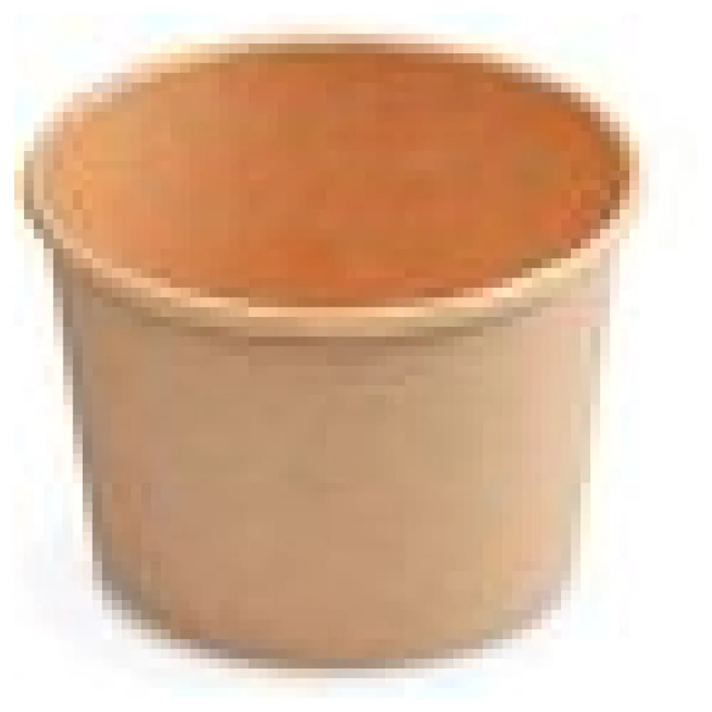 Eisbecher aus Pappe Kraftpapier braun O90mm 250 ml, 50 Stk. – Bild 4