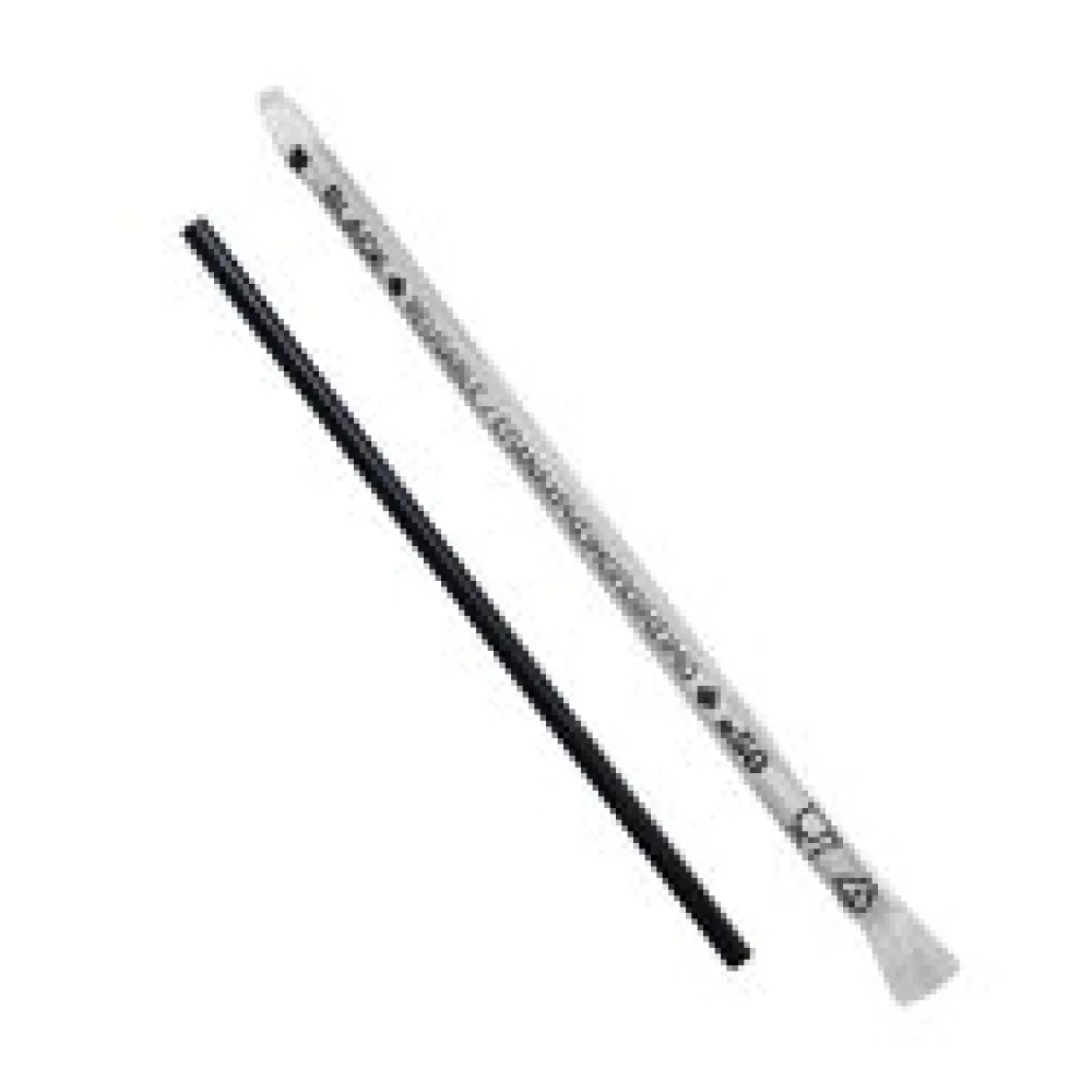 Trinkhalme Kunststoff PP Mehrweg schwarz einzeln gehüllt 180 mm O 4.2mm, 500 Stk.