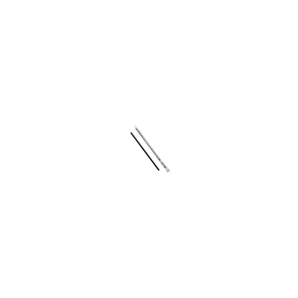 Trinkhalme Kunststoff PP Mehrweg schwarz einzeln gehüllt 180 mm O 4.2mm, 500 Stk.