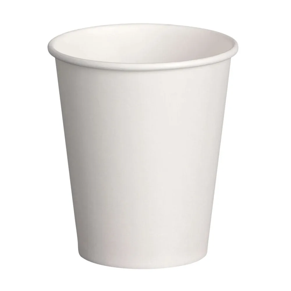 Kaffeebecher Pappbecher 100% ohne Kunststoff unbedruckt weiß 200ml 250ml 290ml , 50 Stk. – Bild 2