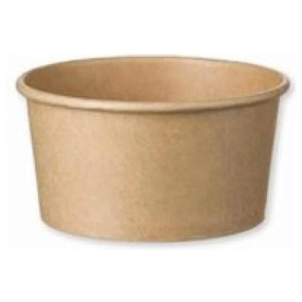 Eisbecher Feinkostbecher aus Kraftpapier FSCR rund 140 ml braun O 90 mm, 50 Stk. – Bild 3