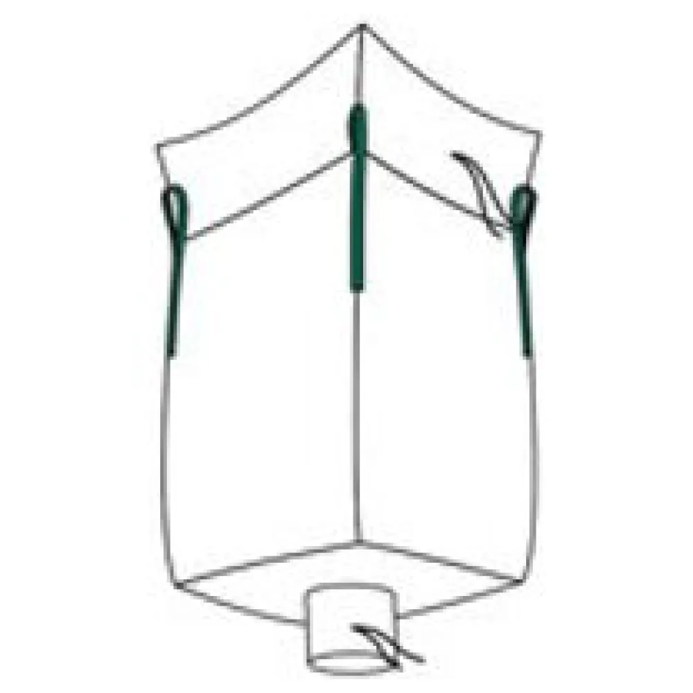Big Bag 90x90x115cm mit Schürze und Auslauf SWL 1.000 kg – Bild 3