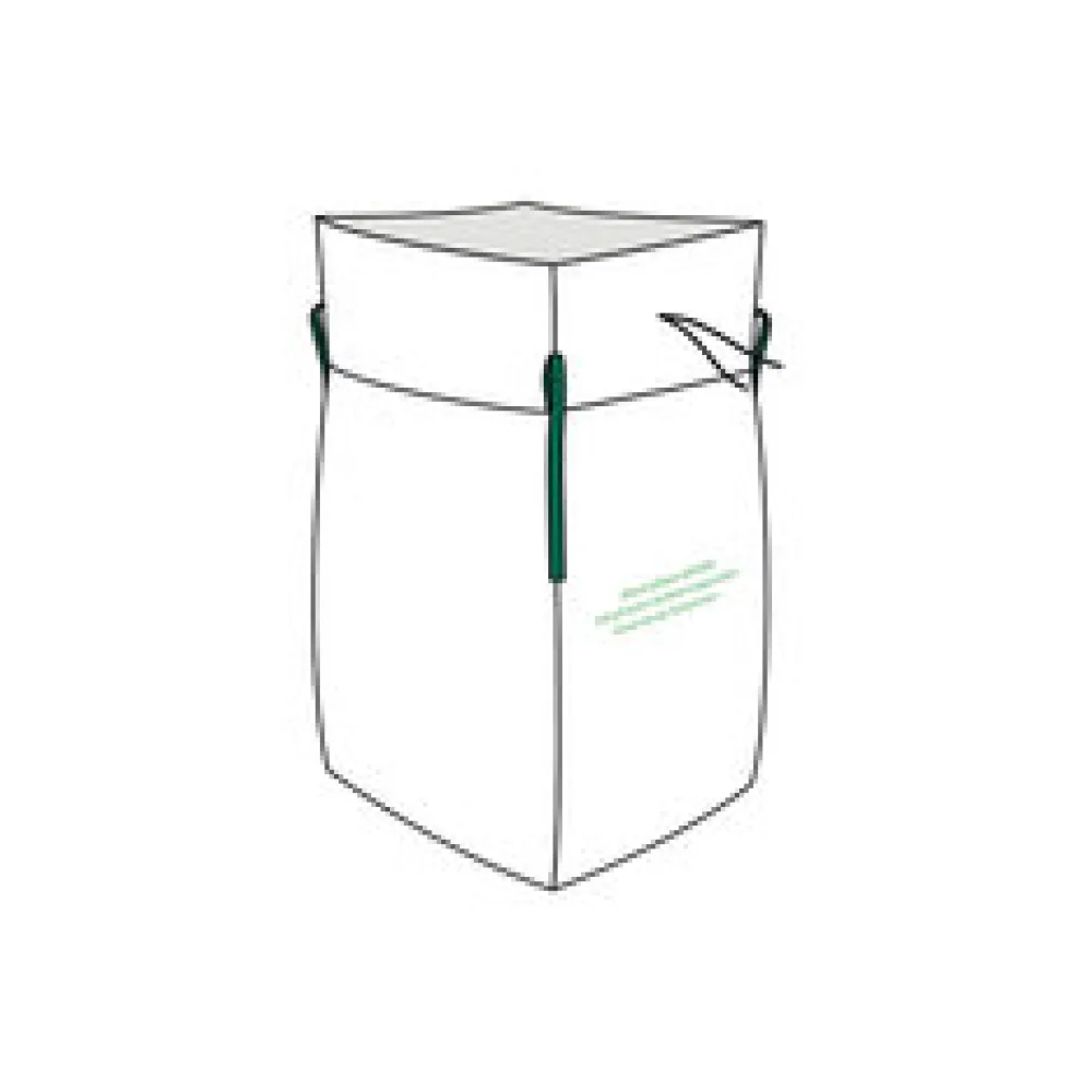 Big Bag 90 x 90 x 120 cm Typ Mineralwolle KMF mit 4 Hebeschlaufen + Schürze