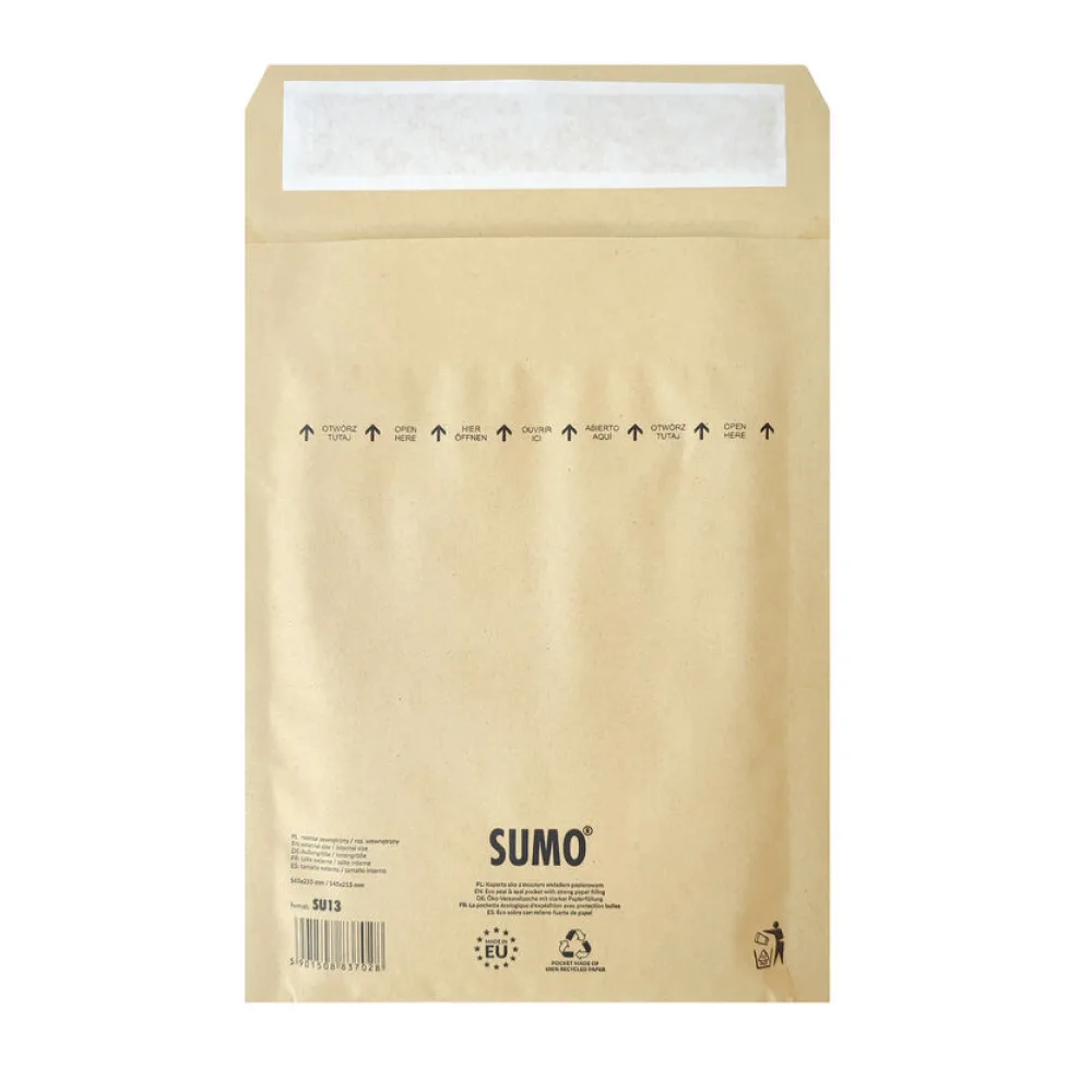 Papierpolstertaschen 165 x 215mm (A) | 145 x 215mm (I) braun, 50 Stk. – Bild 2