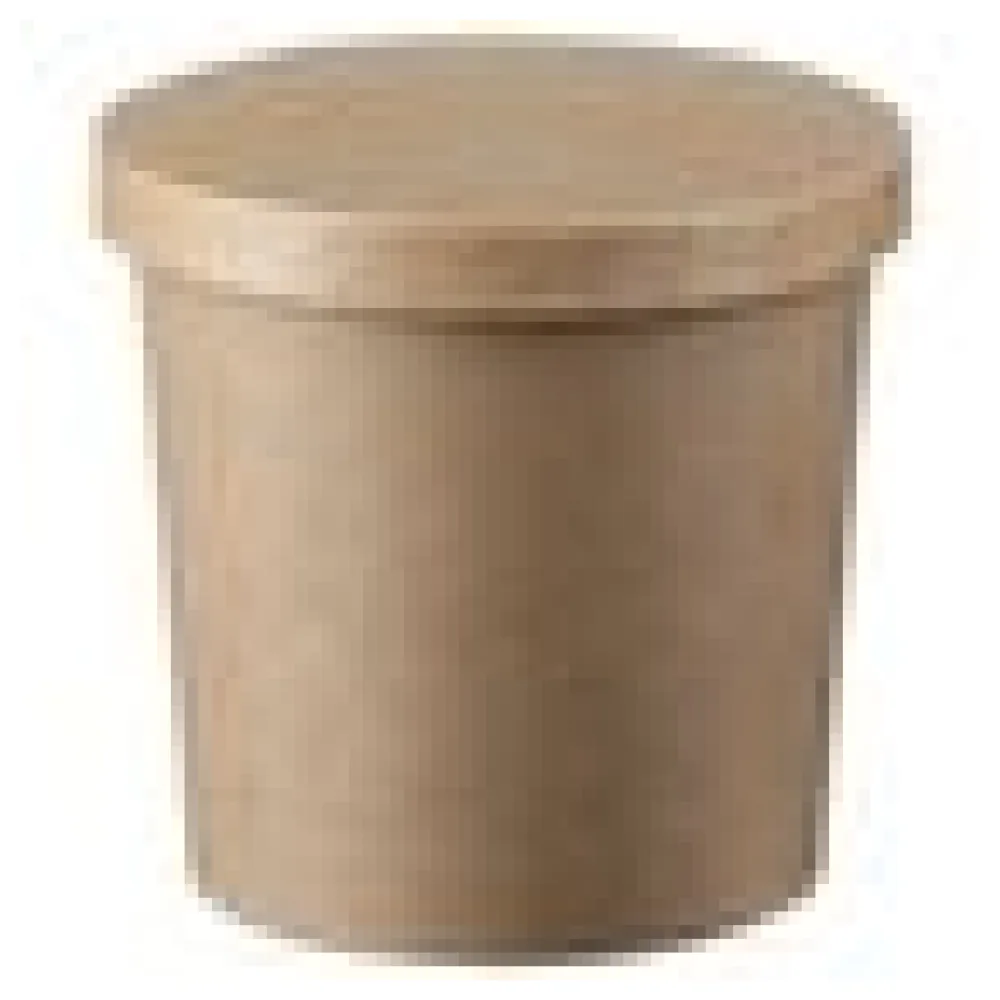 Eisbecher Feinkostbecher aus Pappe Kraftpapier FSCR rund 350ml braun mit Deckel, 50 Stk. – Bild 4