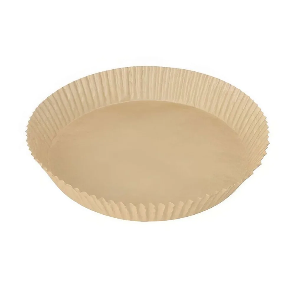 Backpapierzuschnitte für Heißluftfritteusen Mikrowelle Backofen O23cm x 4,5cm braun, 100 Stk. – Bild 2
