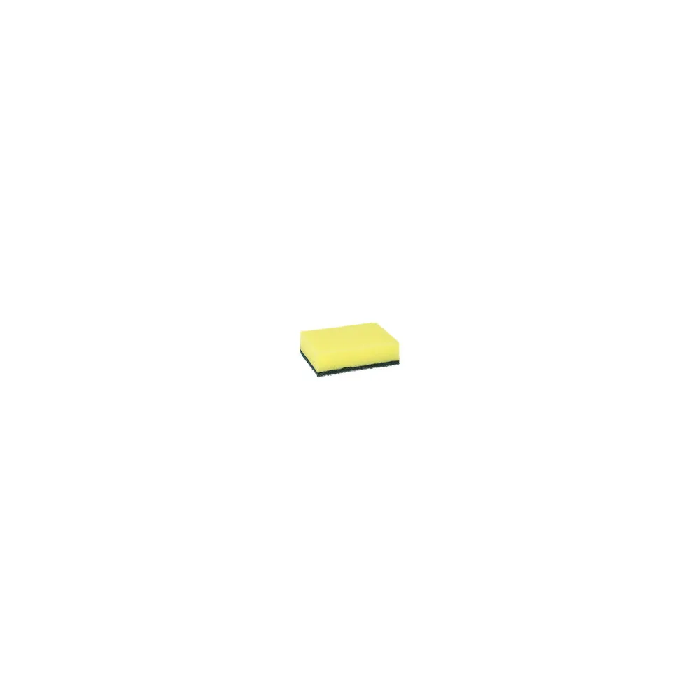 Topfreiniger Abwaschschwämme eckig 2,6x 9x 6,6 cm gelb/grün mit Griffrille kratzend, 6 Stk.