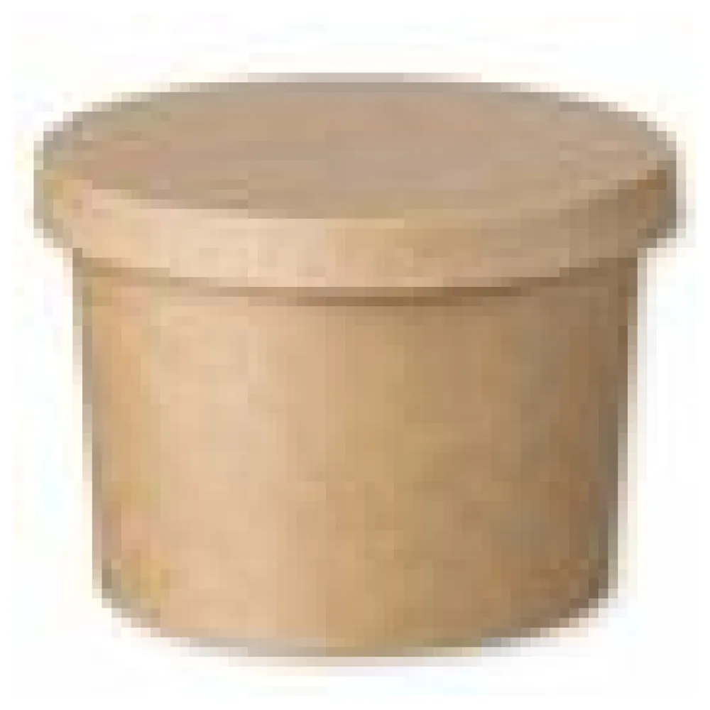Eisbecher Feinkostbecher aus Kraftpapier FSCR rund 230ml braun mit Deckel, 50 Stk. – Bild 4