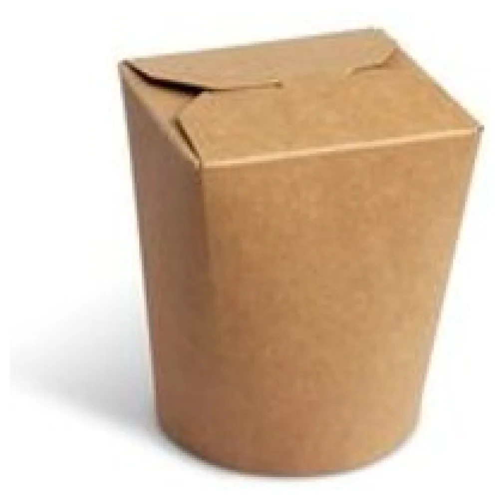 Food Box Take Away Box 80x73x100mm 500ml Kraftpapier beschichtet braun, 50 Stk. – Bild 3
