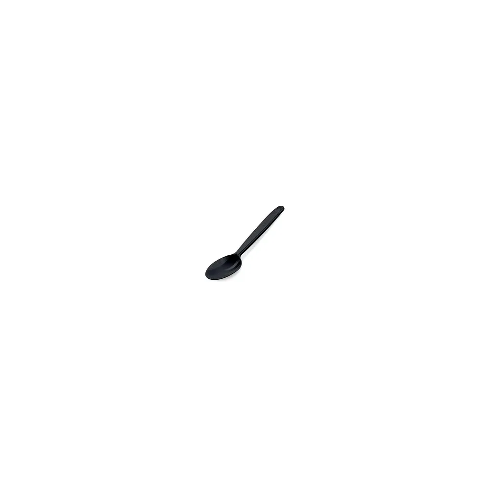 Mehrweg Löffel 18,5 cm schwarz wiederverwendbar 125 Waschzyklen PP, 50 Stk.