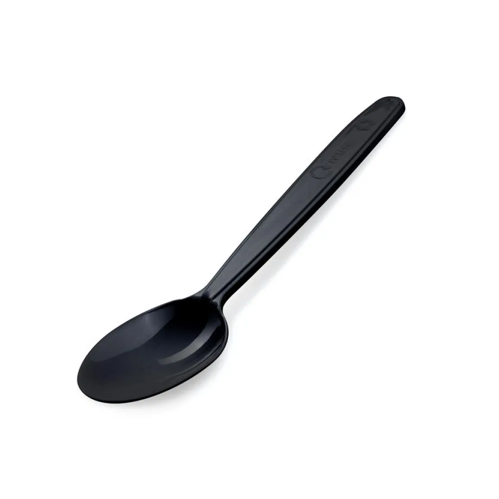 Mehrweg Kaffeelöffel 13 cm schwarz wiederverwendbar 125 Waschzyklen PP, 50 Stk. – Bild 2