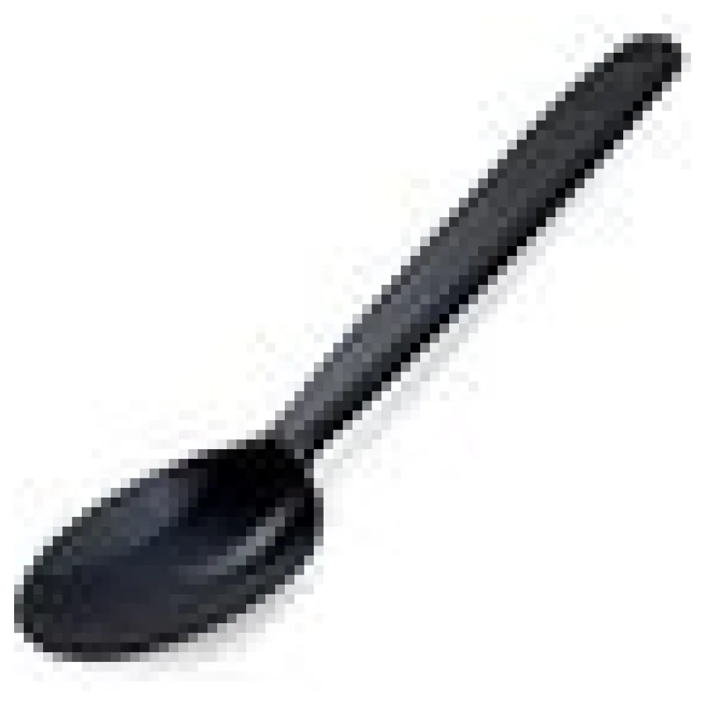 Mehrweg Kaffeelöffel 13 cm schwarz wiederverwendbar 125 Waschzyklen PP, 50 Stk. – Bild 4