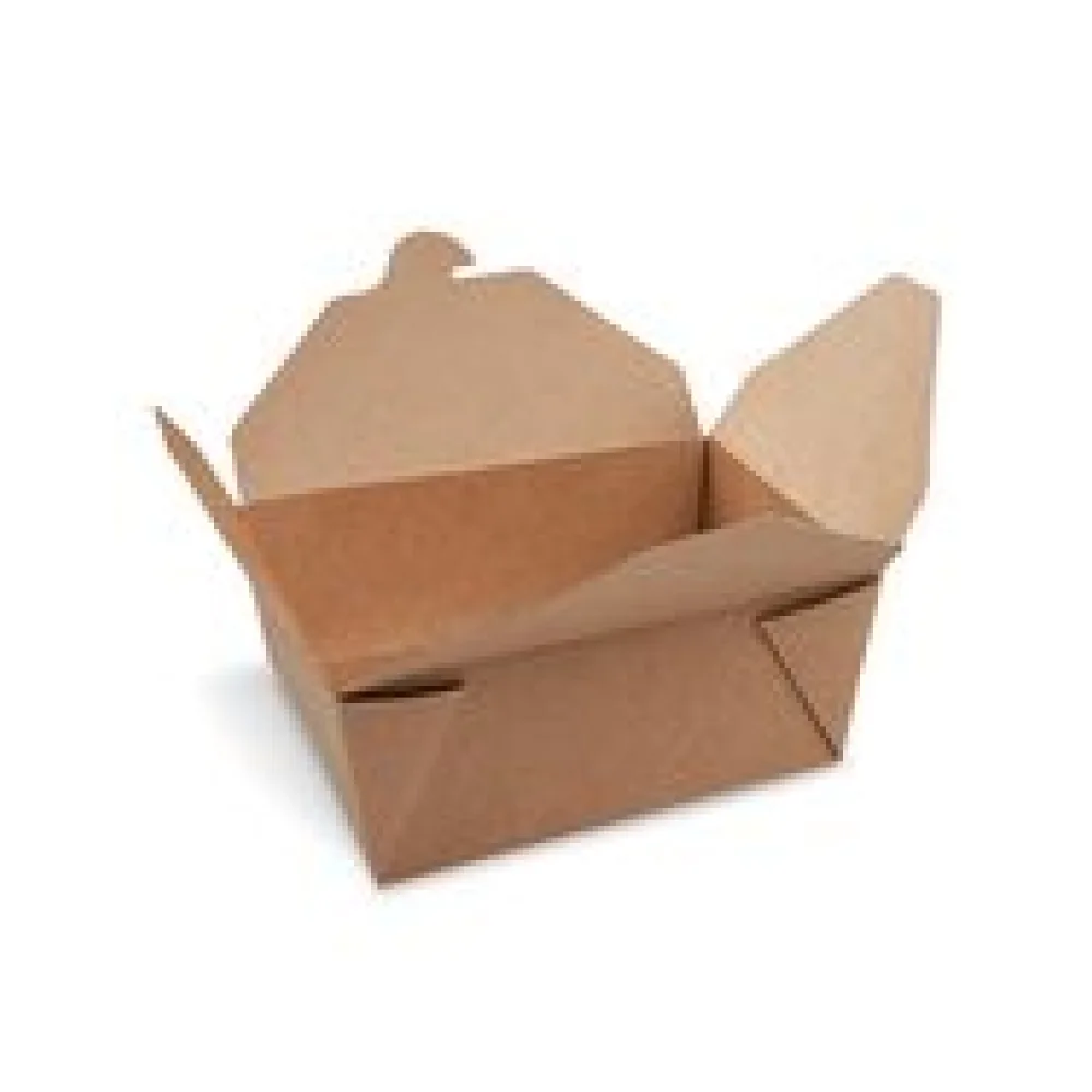 BIONATURE Food Boxen To GO 'M' 1300ml kraft PE 150x120x65mm fettdicht, 50 Stk.