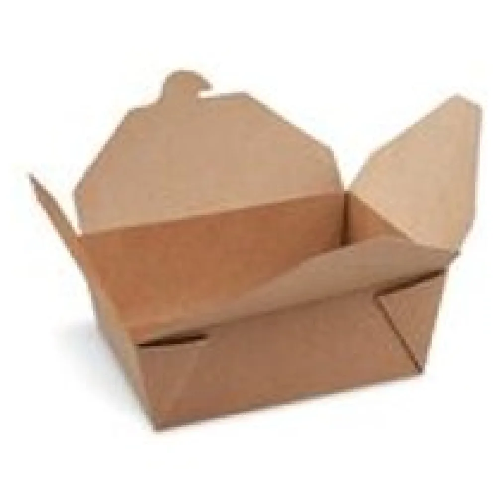 BIONATURE Food Boxen To GO 'S' 700ml kraft PE 110x89x64mm fettdicht, 50 Stk. – Bild 3