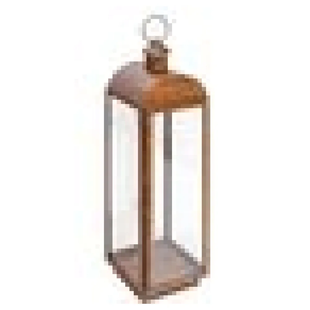 Laterne "Antike" aus Metall/Glas, gold, 55cm, 1 Stk. – Bild 4