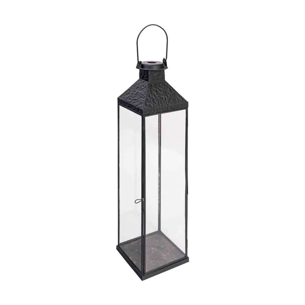Laterne "Antike" aus Metall/Glas, schwarz, 57cm, 1 Stk. – Bild 2