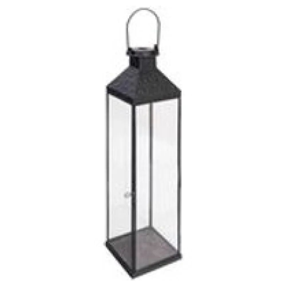 Laterne "Antike" aus Metall/Glas, schwarz, 57cm, 1 Stk. – Bild 3