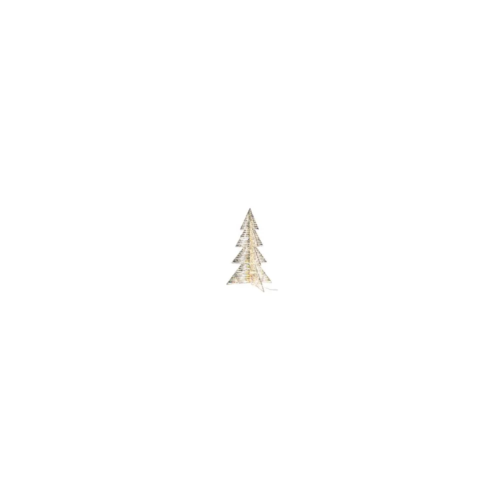 Weihnachtsbaum 3D aus Metall/PET, mit LED, warmweiß, 120cm, 1 Stk.