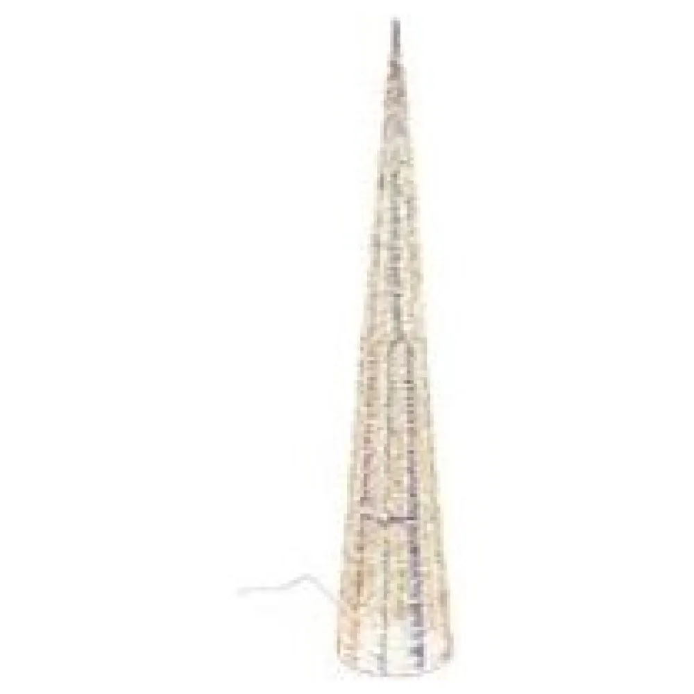 Weihnachtsbaum Pyramide aus Metall/PET, mit LED, warmweiß, 210cm, 1 Stk. – Bild 3