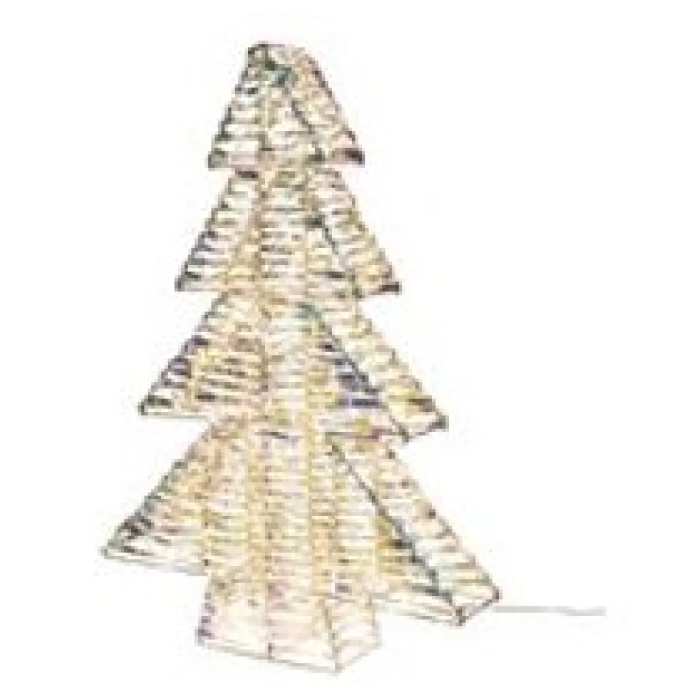 Weihnachtsbaum aus Metall/PET, mit LED, warmweiß, 100cm, 1 Stk. – Bild 3