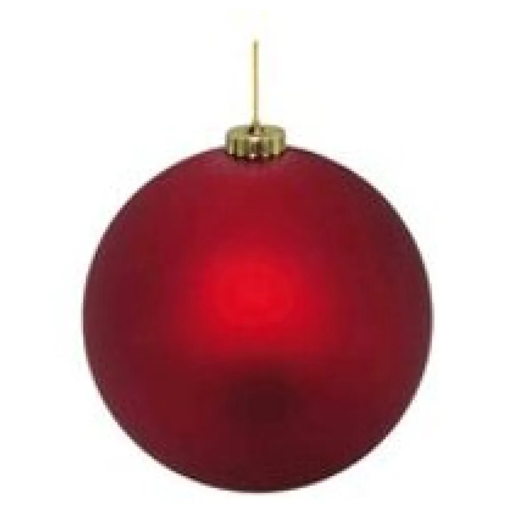 Weihnachtskugeln Christbaumkugeln XL aus Kunststoff rot matt, O20cm, 1 Stk. – Bild 3