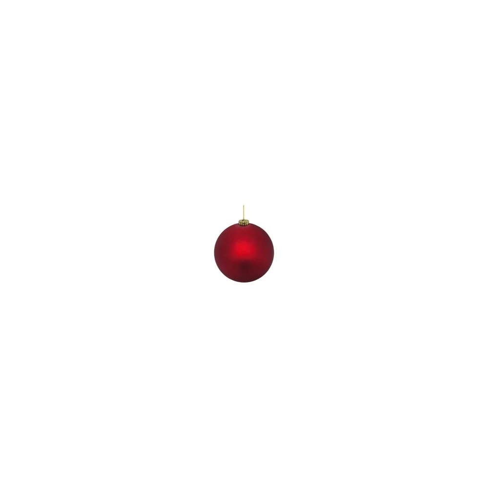 Weihnachtskugeln Christbaumkugeln XL aus Kunststoff rot matt, O20cm, 1 Stk.