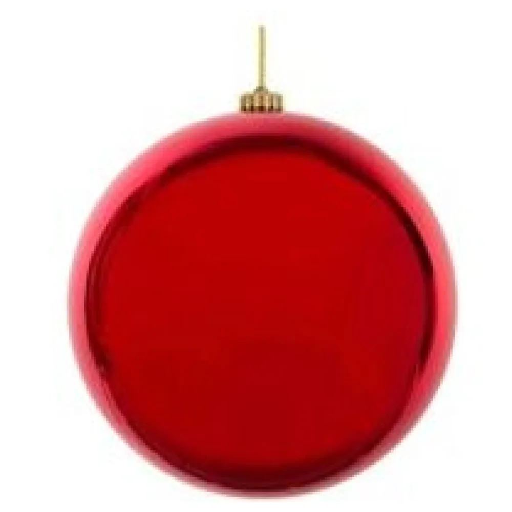 Weihnachtskugeln Christbaumkugeln XL aus Kunststoff rot O15cm, 1 Stk. – Bild 3